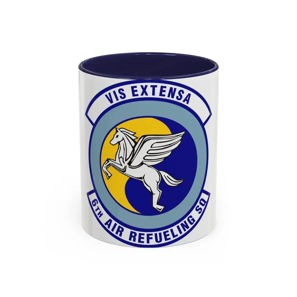 6th Air Refueling Squadron (U.S. Air Force) Accent Coffee Mug 11oz Navy - Go Mug Yourself