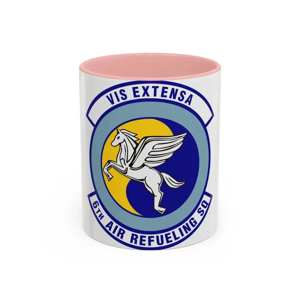 6th Air Refueling Squadron (U.S. Air Force) Accent Coffee Mug 11oz Pink - Go Mug Yourself
