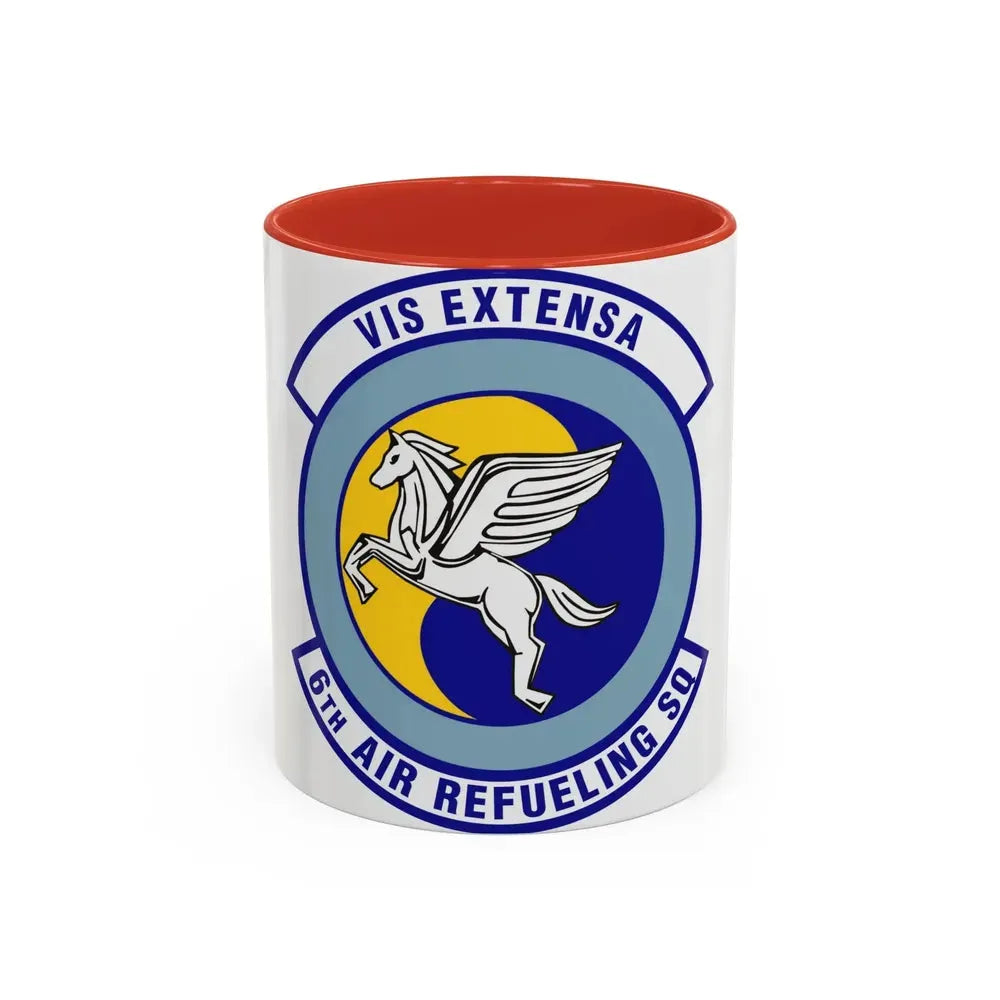 6th Air Refueling Squadron (U.S. Air Force) Accent Coffee Mug 11oz Red - Go Mug Yourself