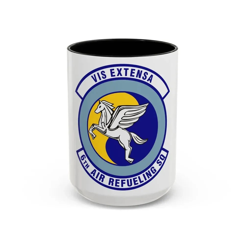 6th Air Refueling Squadron (U.S. Air Force) Accent Coffee Mug 15oz Black - Go Mug Yourself