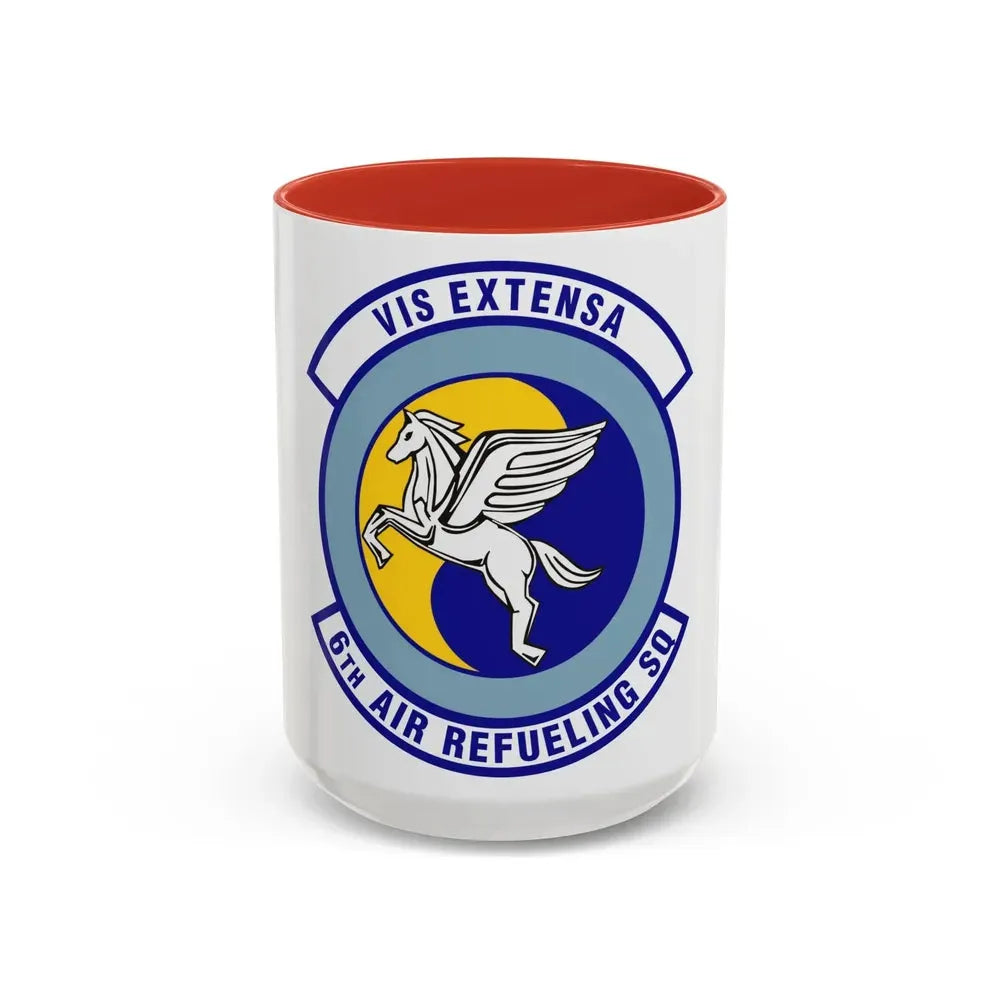 6th Air Refueling Squadron (U.S. Air Force) Accent Coffee Mug 15oz Red - Go Mug Yourself