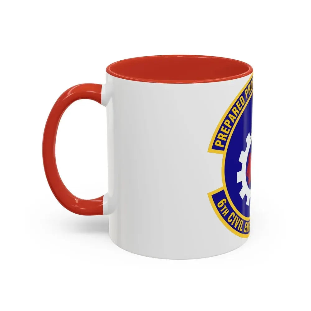 6th Civil Engineer Squadaron (U.S. Air Force) Accent Coffee Mug - Go Mug Yourself