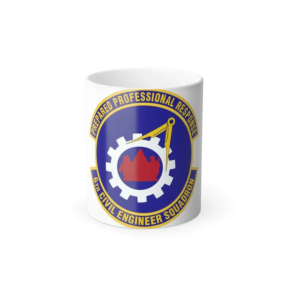6th Civil Engineer Squadaron (U.S. Air Force) Color Changing Coffee Mug 11oz - Go Mug Yourself