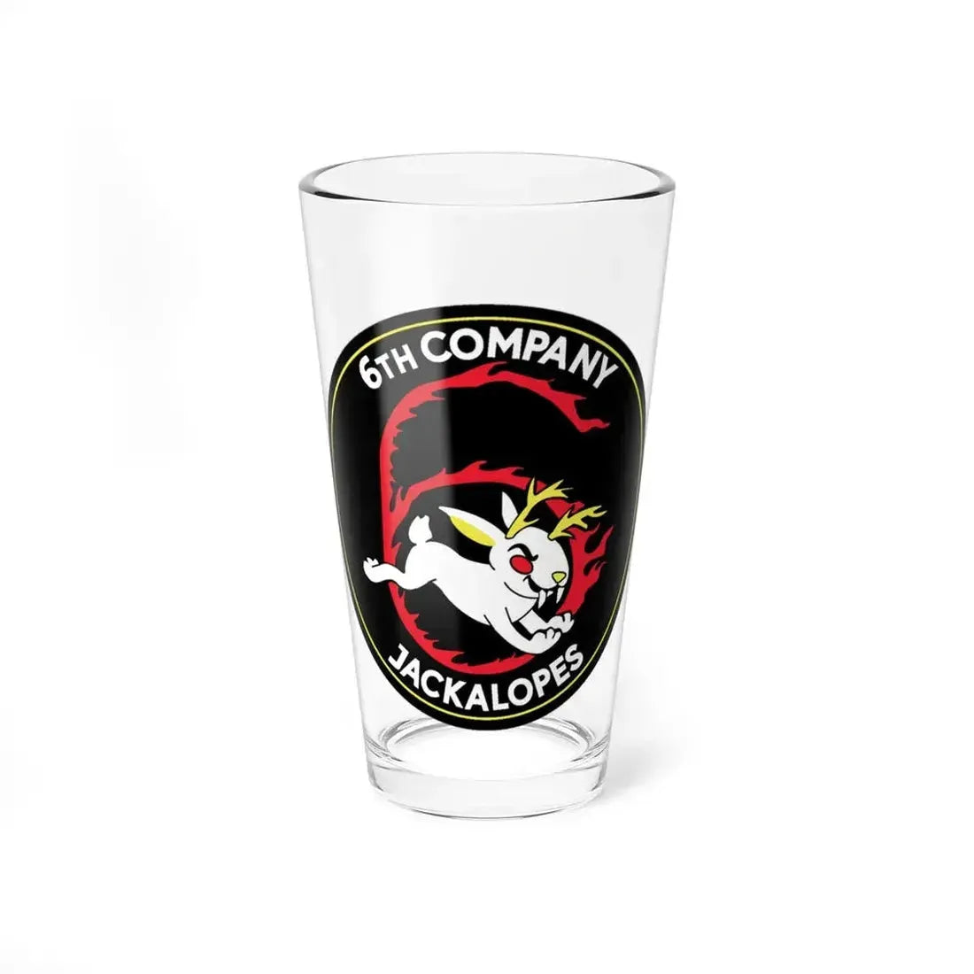 6TH COMPANY JACKALOPES (U.S. Navy) Pint Glass 16oz 16oz - Go Mug Yourself