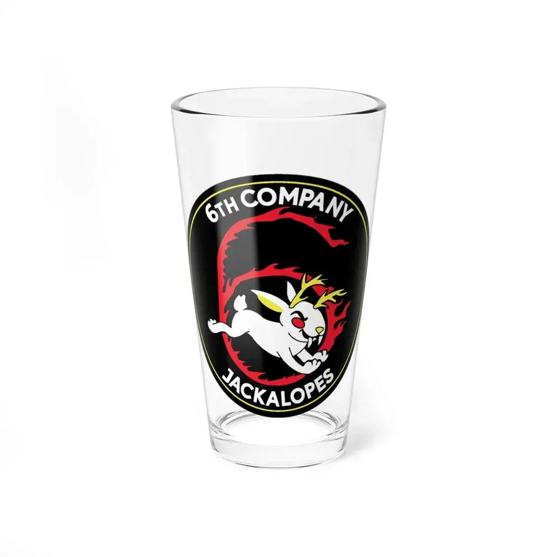 6TH COMPANY JACKALOPES (U.S. Navy) Pint Glass 16oz 16oz - Go Mug Yourself