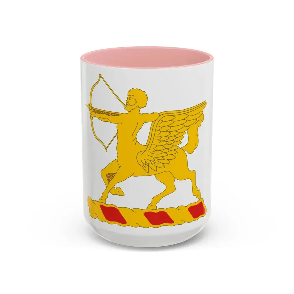 6th Field Artillery Regiment (U.S. Army) Accent Coffee Mug 15oz Pink - Go Mug Yourself