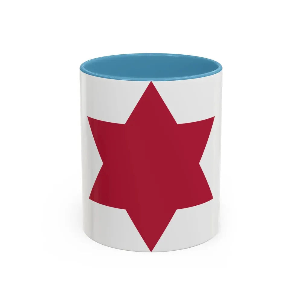 6th Infantry Division (U.S. Army) Accent Coffee Mug 11oz Light Blue - Go Mug Yourself