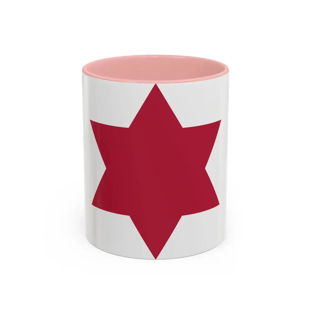 6th Infantry Division (U.S. Army) Accent Coffee Mug 11oz Pink - Go Mug Yourself