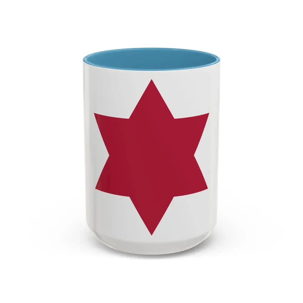 6th Infantry Division (U.S. Army) Accent Coffee Mug 15oz Light Blue - Go Mug Yourself