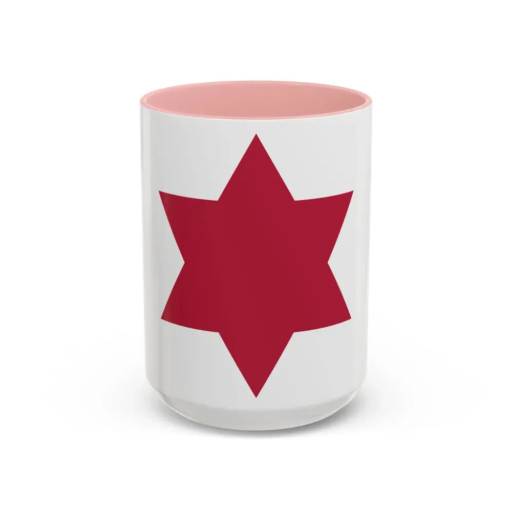 6th Infantry Division (U.S. Army) Accent Coffee Mug 15oz Pink - Go Mug Yourself