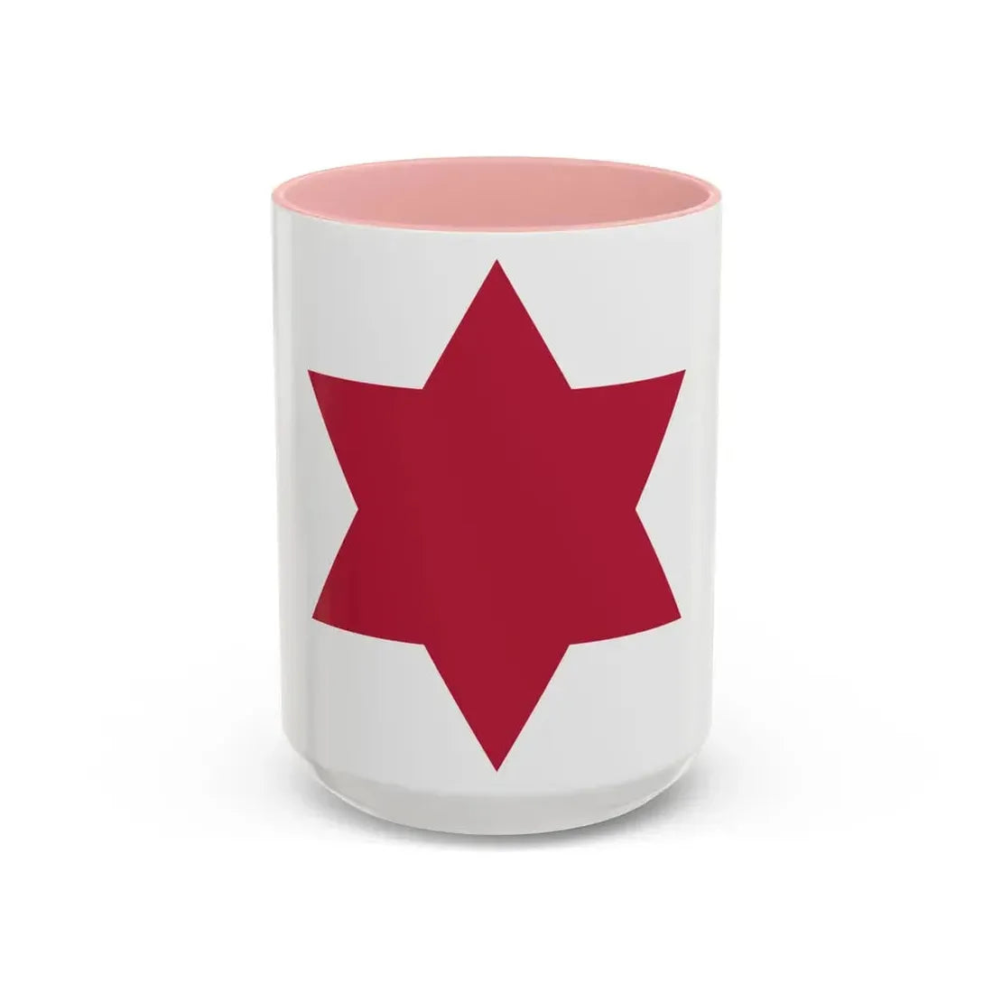 6th Infantry Division (U.S. Army) Accent Coffee Mug 15oz Pink - Go Mug Yourself
