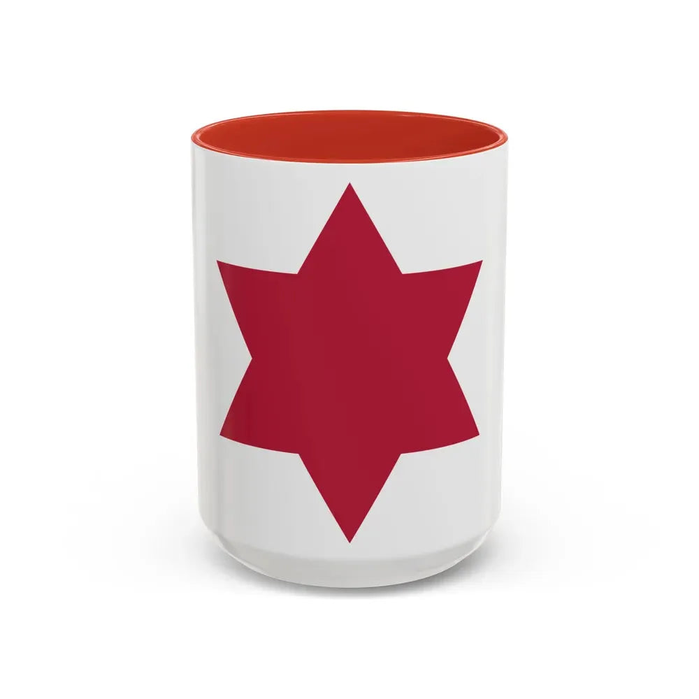 6th Infantry Division (U.S. Army) Accent Coffee Mug 15oz Red - Go Mug Yourself