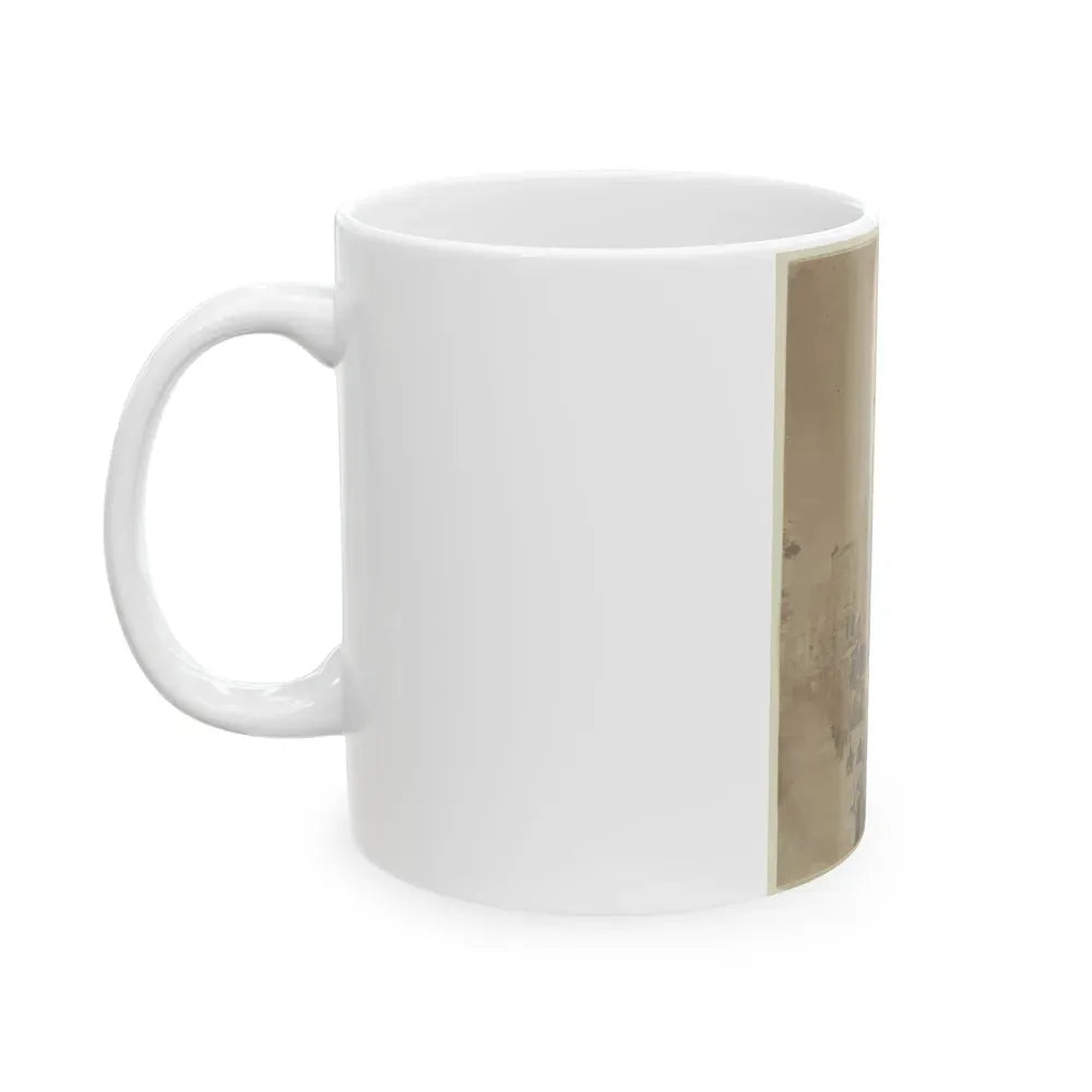 6th Massachusetts Bivouacked In Monument Sq., Baltimore (U.S. Civil War) White Coffee Mug - Go Mug Yourself