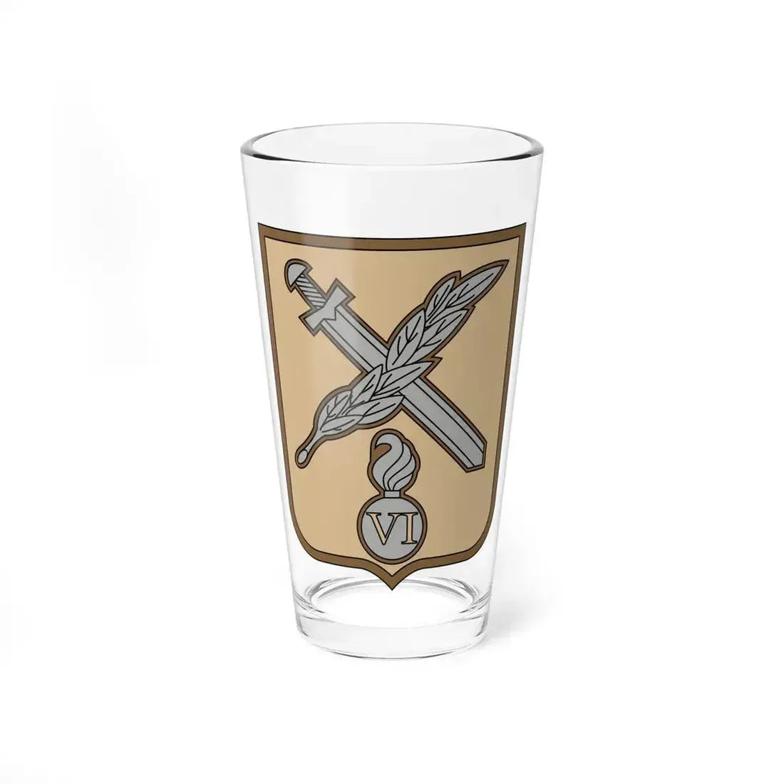 6th Separate Mechanised Brigade 2 (Ukraine) Pint Glass 16oz 16oz - Go Mug Yourself