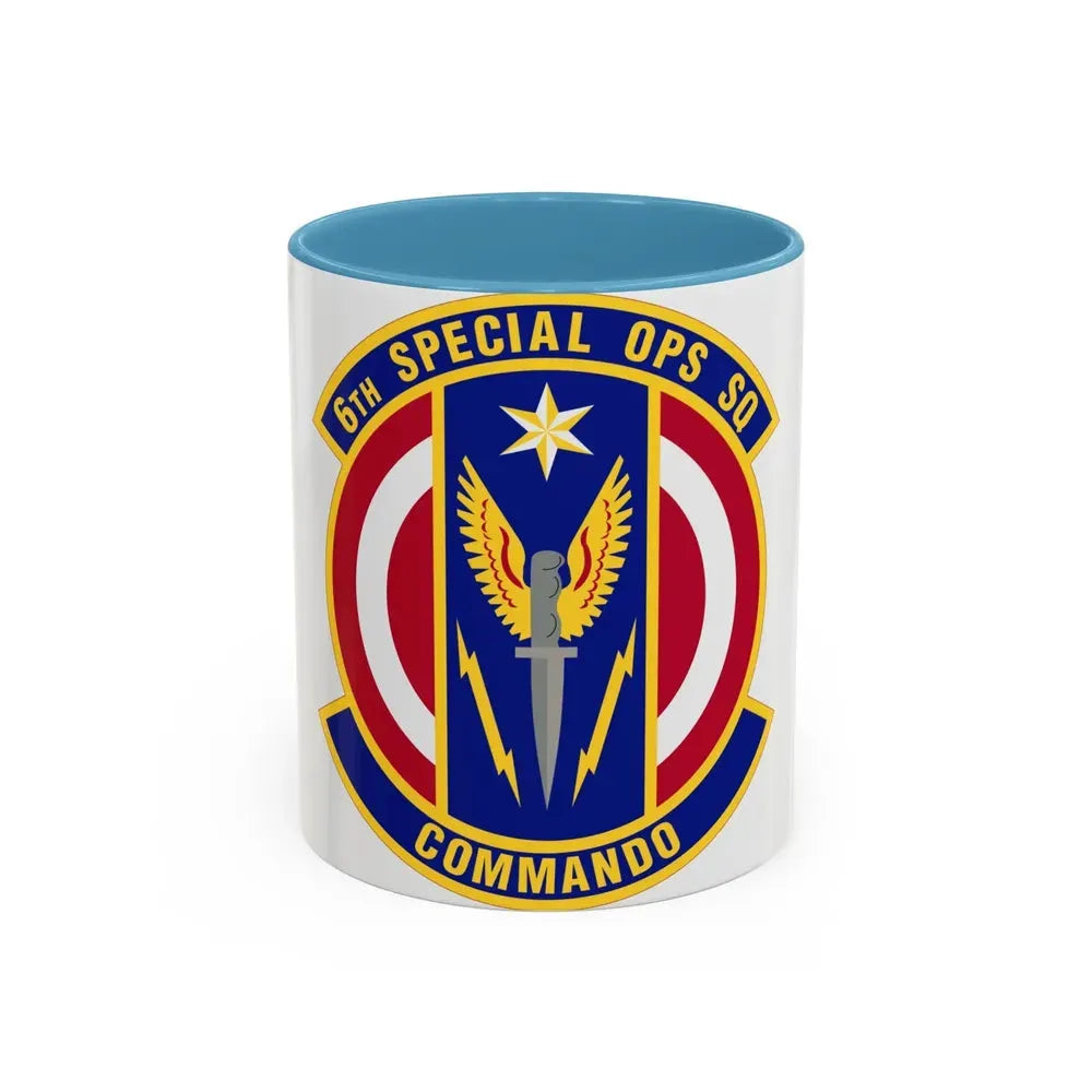 6th Special Operations Squadron (U.S. Air Force) Accent Coffee Mug 11oz Light Blue - Go Mug Yourself