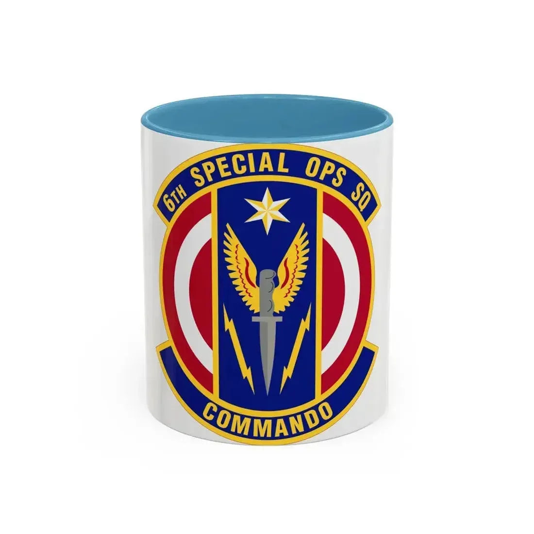 6th Special Operations Squadron (U.S. Air Force) Accent Coffee Mug 11oz Light Blue - Go Mug Yourself