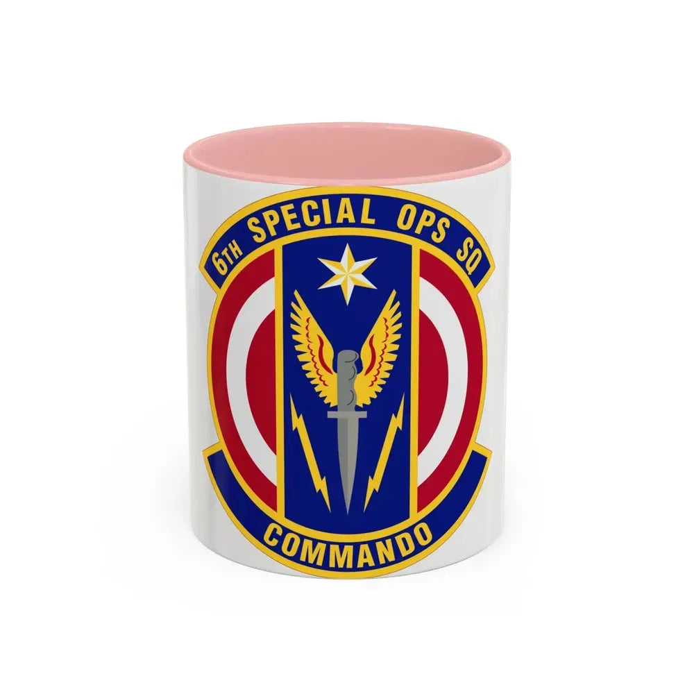 6th Special Operations Squadron (U.S. Air Force) Accent Coffee Mug 11oz Pink - Go Mug Yourself