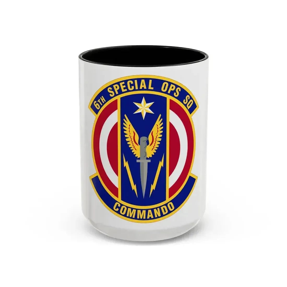 6th Special Operations Squadron (U.S. Air Force) Accent Coffee Mug 15oz Black - Go Mug Yourself