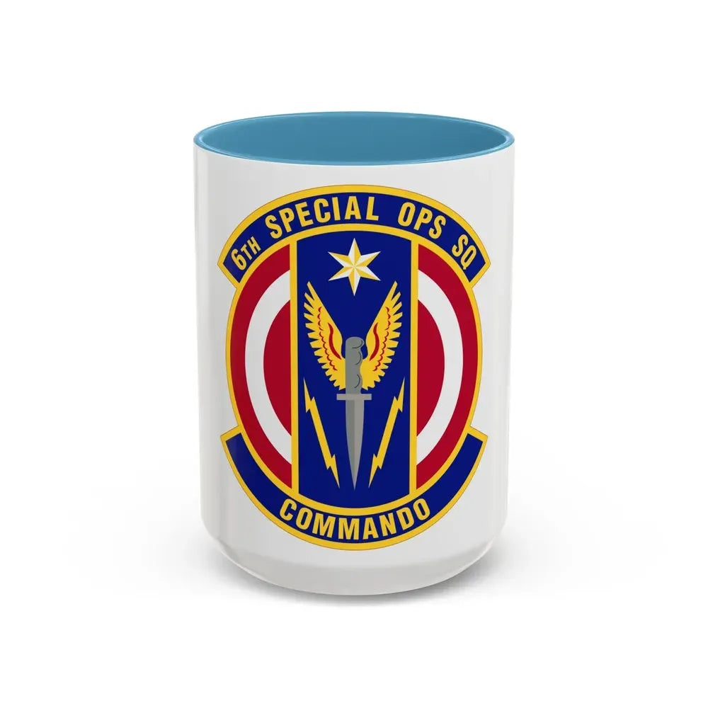 6th Special Operations Squadron (U.S. Air Force) Accent Coffee Mug 15oz Light Blue - Go Mug Yourself