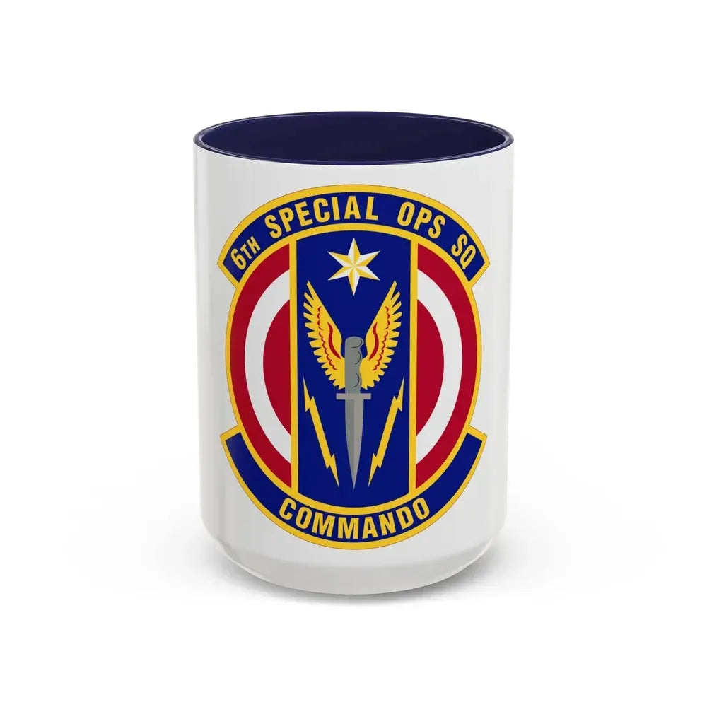 6th Special Operations Squadron (U.S. Air Force) Accent Coffee Mug 15oz Navy - Go Mug Yourself