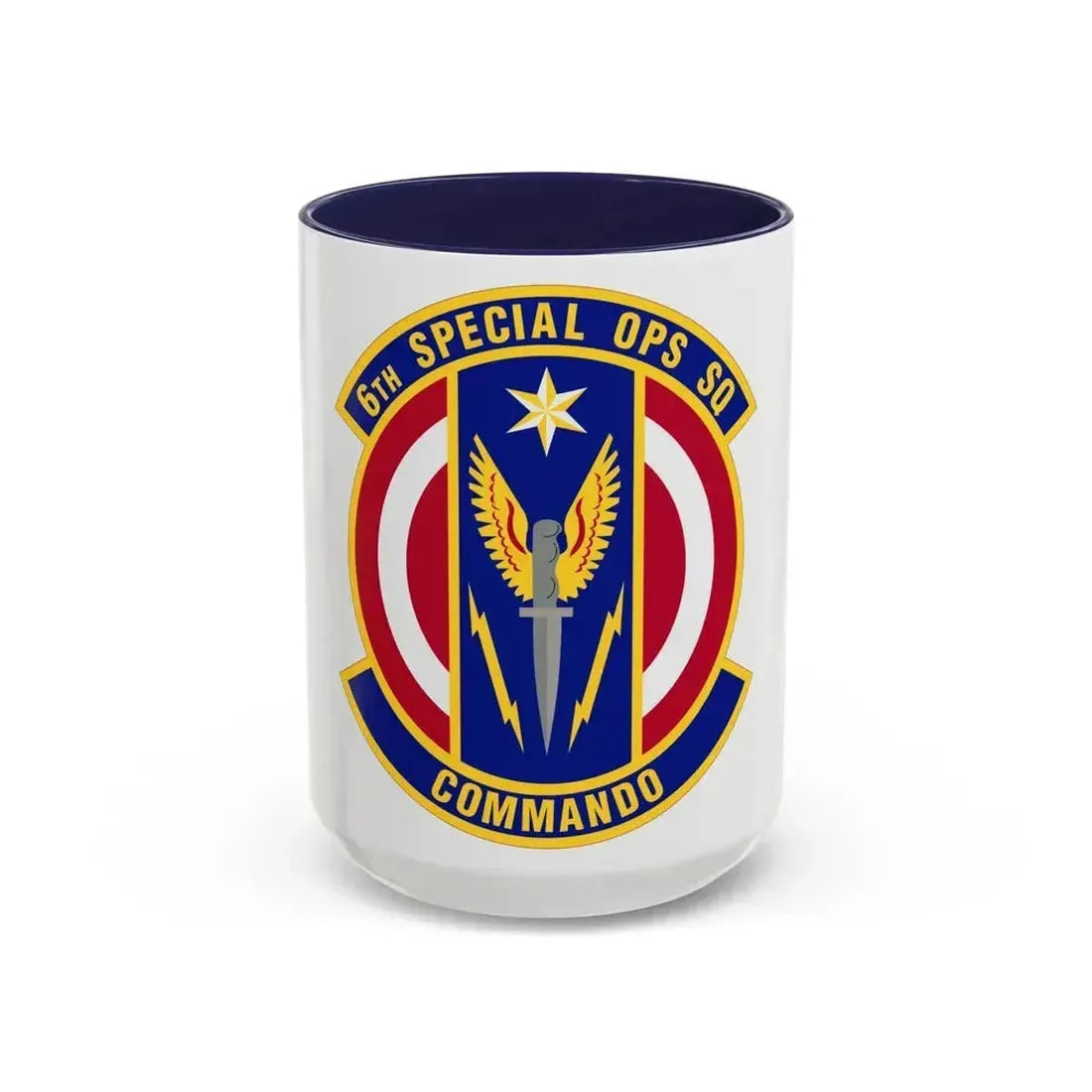 6th Special Operations Squadron (U.S. Air Force) Accent Coffee Mug 15oz Navy - Go Mug Yourself