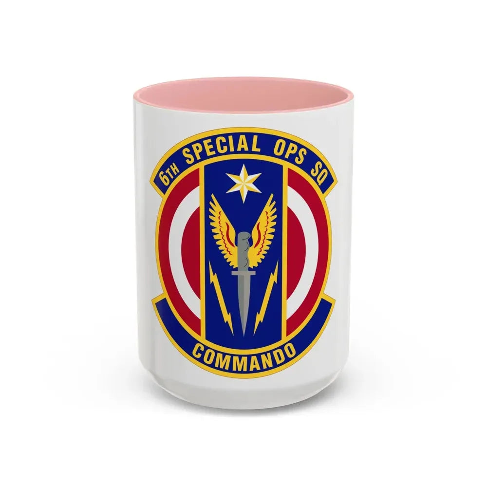 6th Special Operations Squadron (U.S. Air Force) Accent Coffee Mug 15oz Pink - Go Mug Yourself