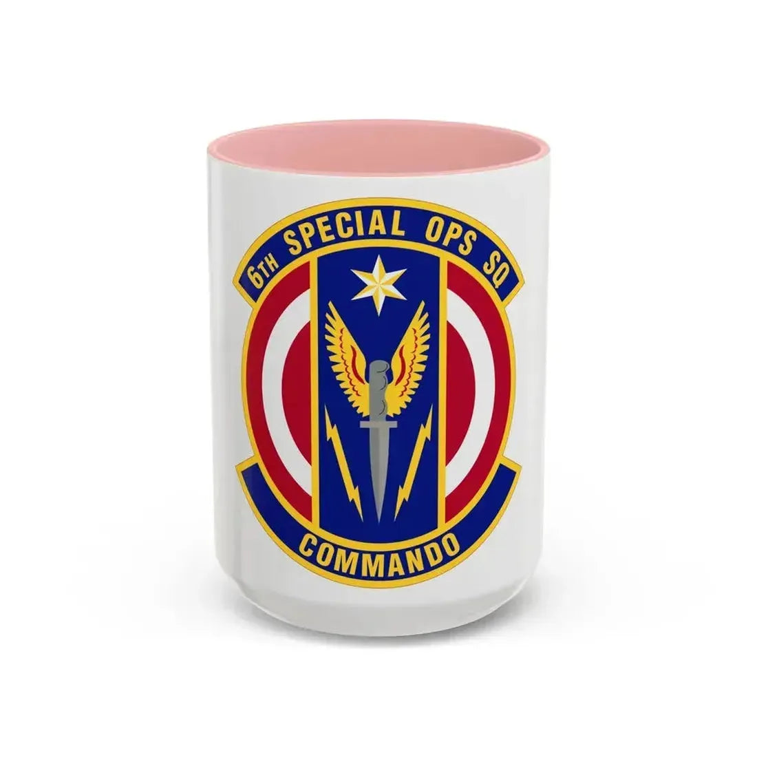 6th Special Operations Squadron (U.S. Air Force) Accent Coffee Mug 15oz Pink - Go Mug Yourself