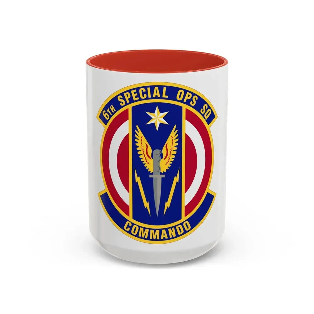 6th Special Operations Squadron (U.S. Air Force) Accent Coffee Mug 15oz Red - Go Mug Yourself