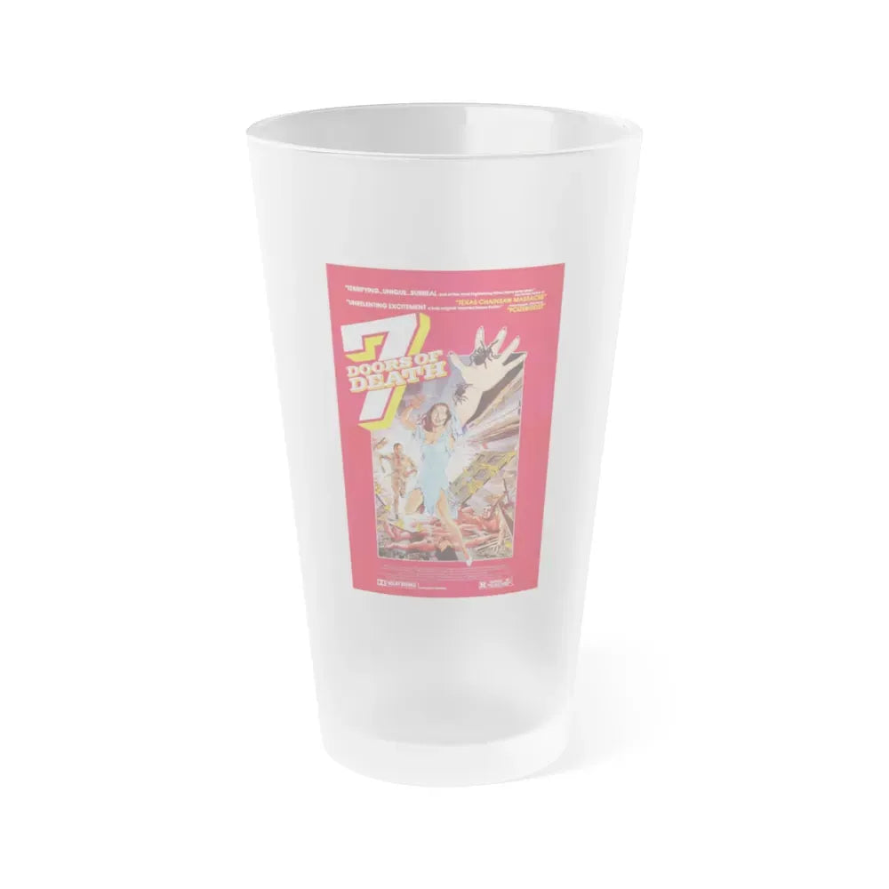 7 DOORS OF DEATH (THE BEYOND) 1981 Movie Poster - Frosted Pint Glass 16oz Default Title - Go Mug Yourself