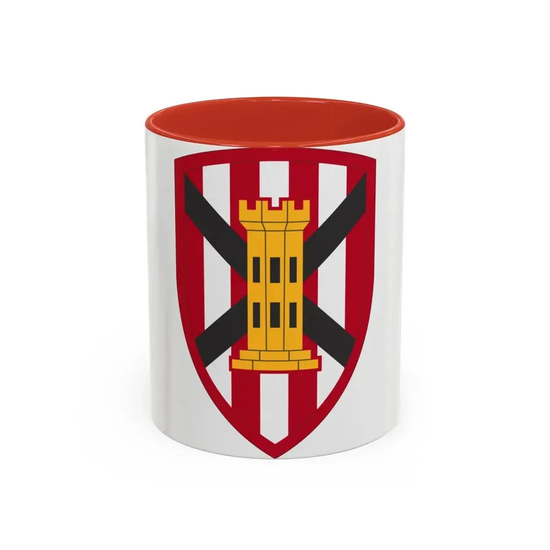 7 Engineer Brigade (U.S. Army) Accent Coffee Mug 11oz Red - Go Mug Yourself