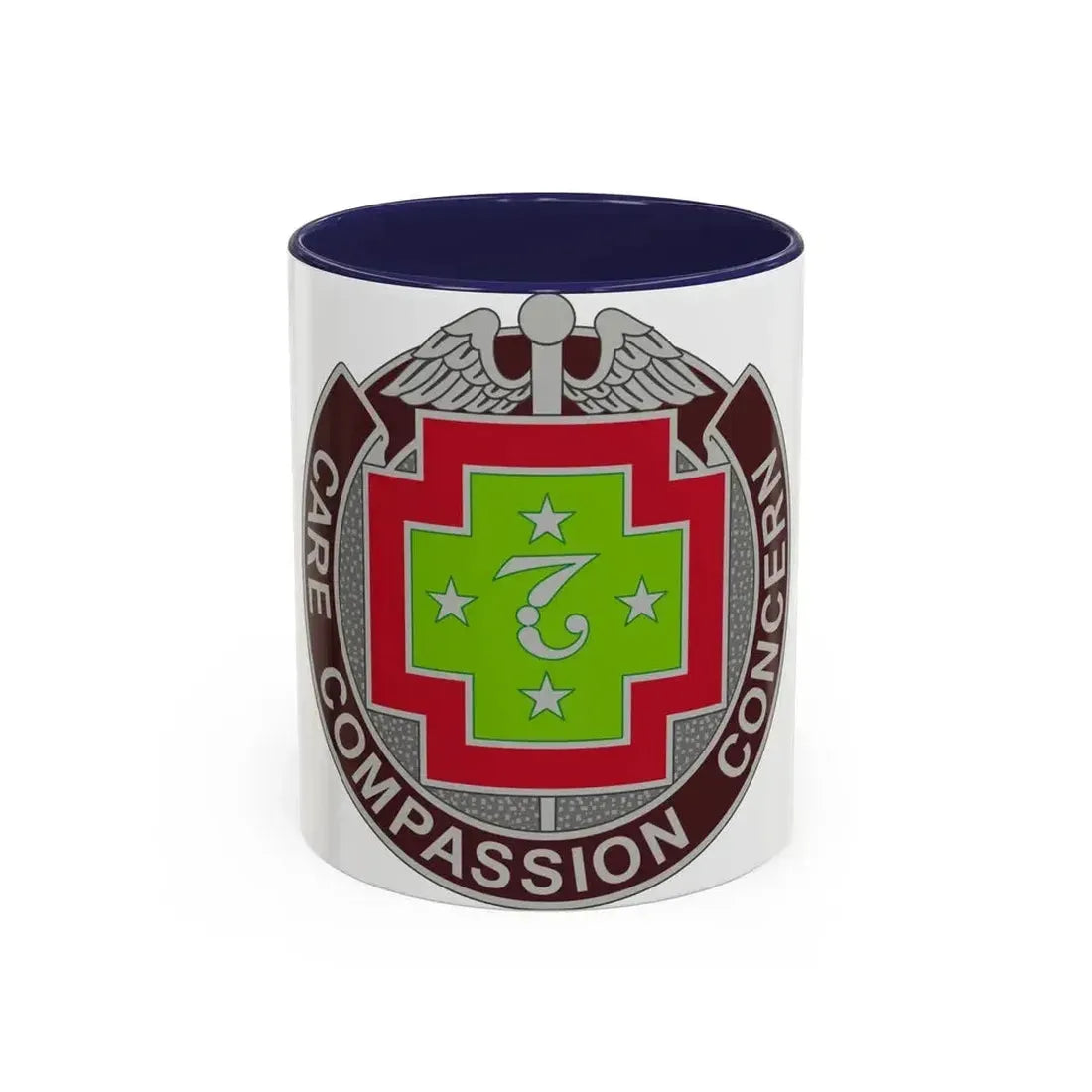 7 Field Hospital (U.S. Army) Accent Coffee Mug 11oz Navy - Go Mug Yourself