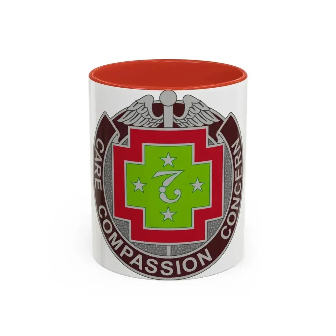 7 Field Hospital (U.S. Army) Accent Coffee Mug 11oz Red - Go Mug Yourself