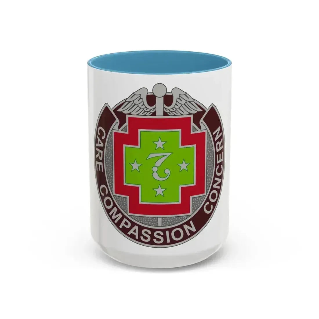 7 Field Hospital (U.S. Army) Accent Coffee Mug 15oz Light Blue - Go Mug Yourself