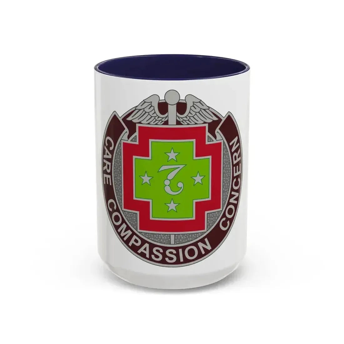 7 Field Hospital (U.S. Army) Accent Coffee Mug 15oz Navy - Go Mug Yourself