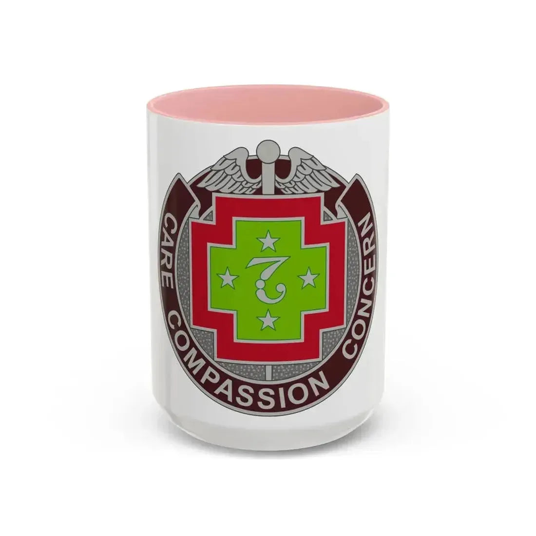 7 Field Hospital (U.S. Army) Accent Coffee Mug 15oz Pink - Go Mug Yourself