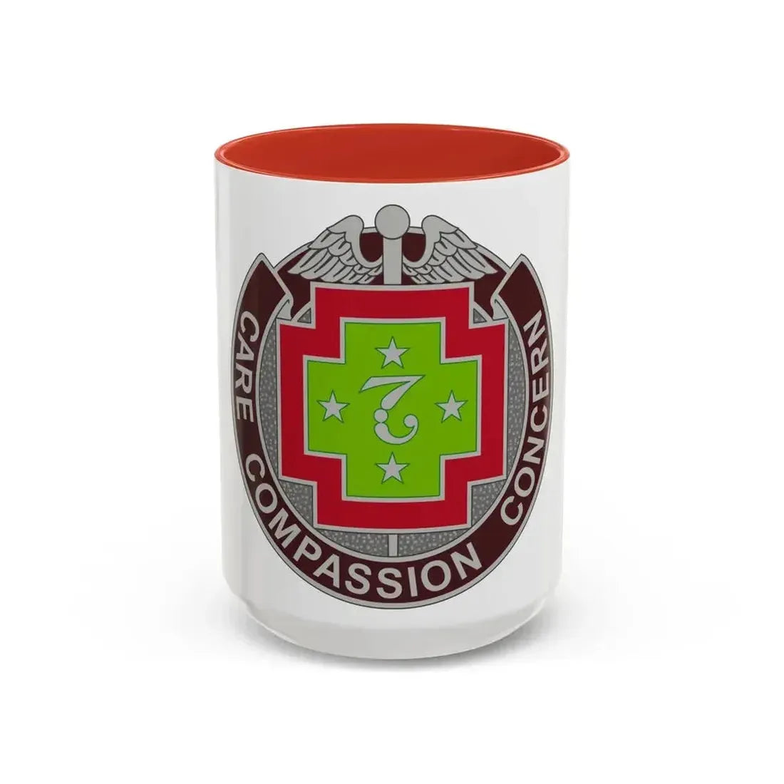 7 Field Hospital (U.S. Army) Accent Coffee Mug 15oz Red - Go Mug Yourself