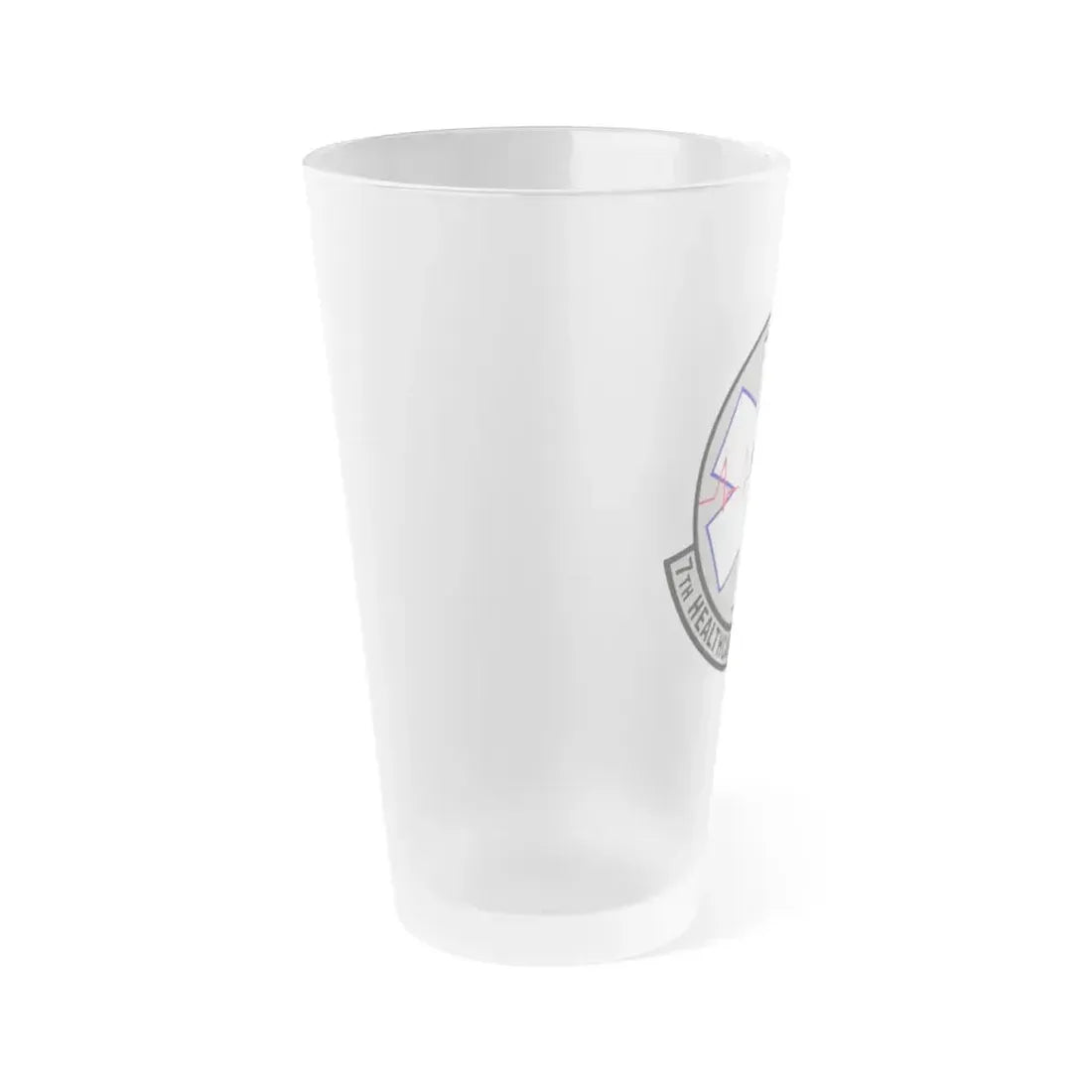 7 Healthcare Operations Squadron AFGSC (U.S. Air Force) Frosted Pint Glass 16oz - Go Mug Yourself