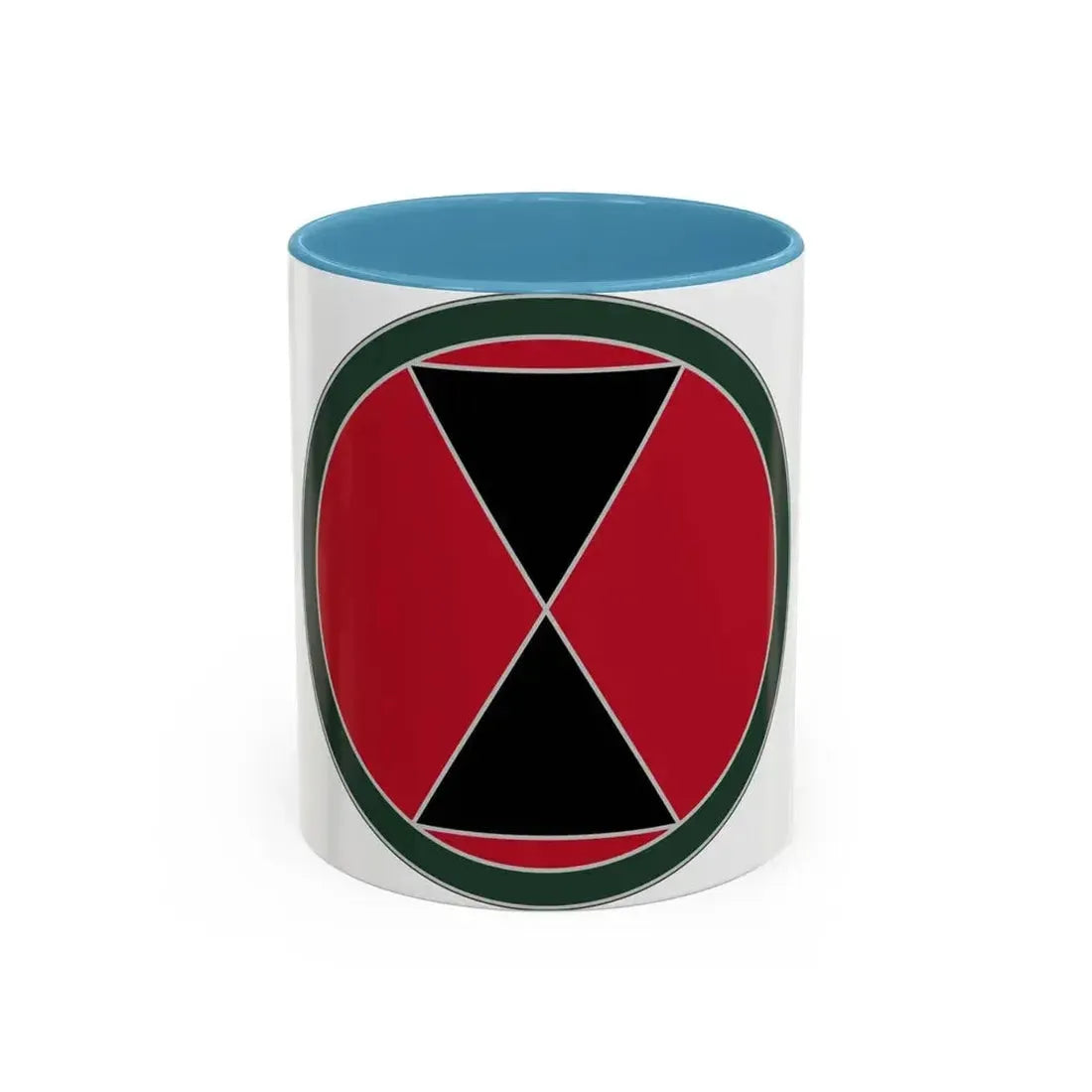7 Infantry Division (U.S. Army) Accent Coffee Mug 11oz Light Blue - Go Mug Yourself