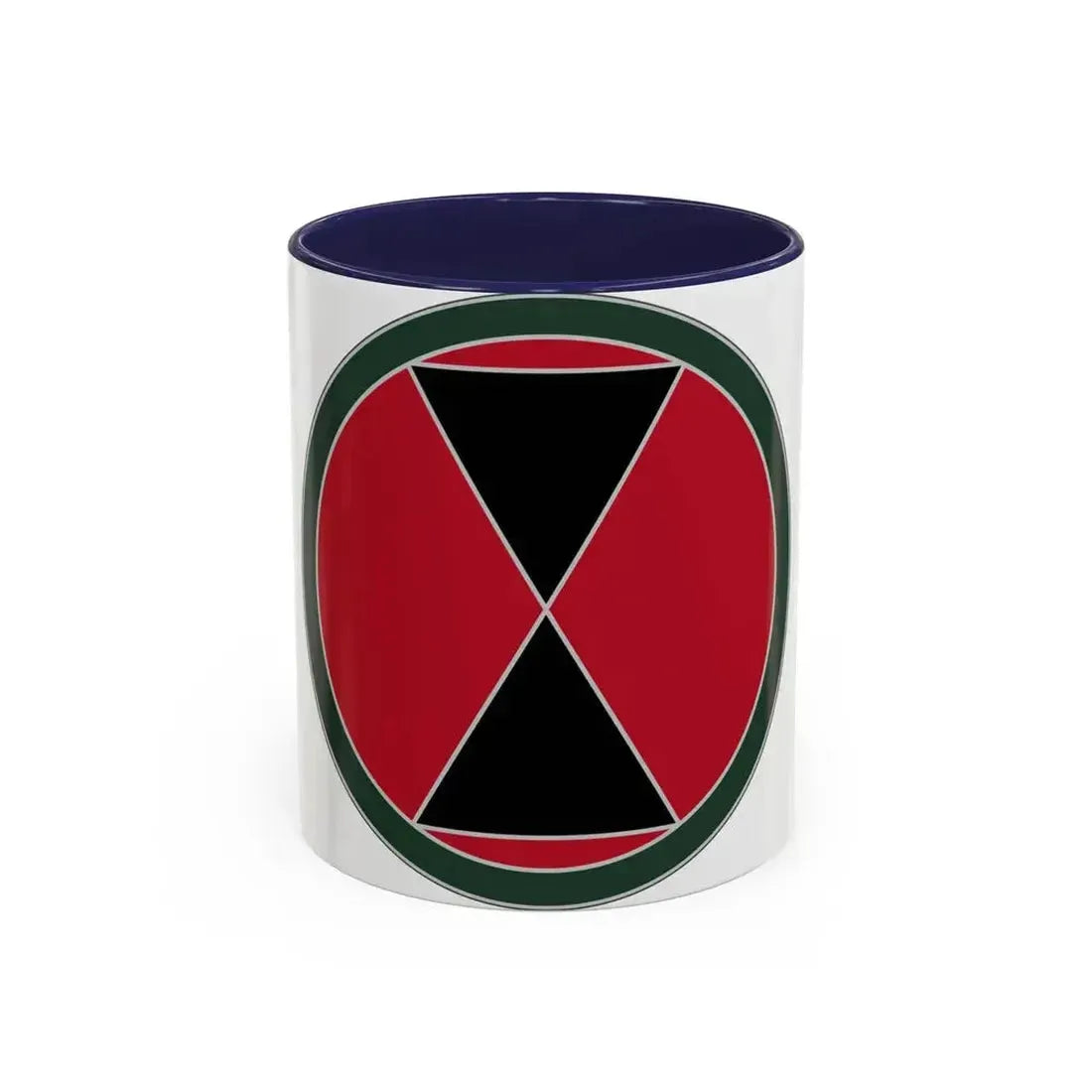 7 Infantry Division (U.S. Army) Accent Coffee Mug 11oz Navy - Go Mug Yourself