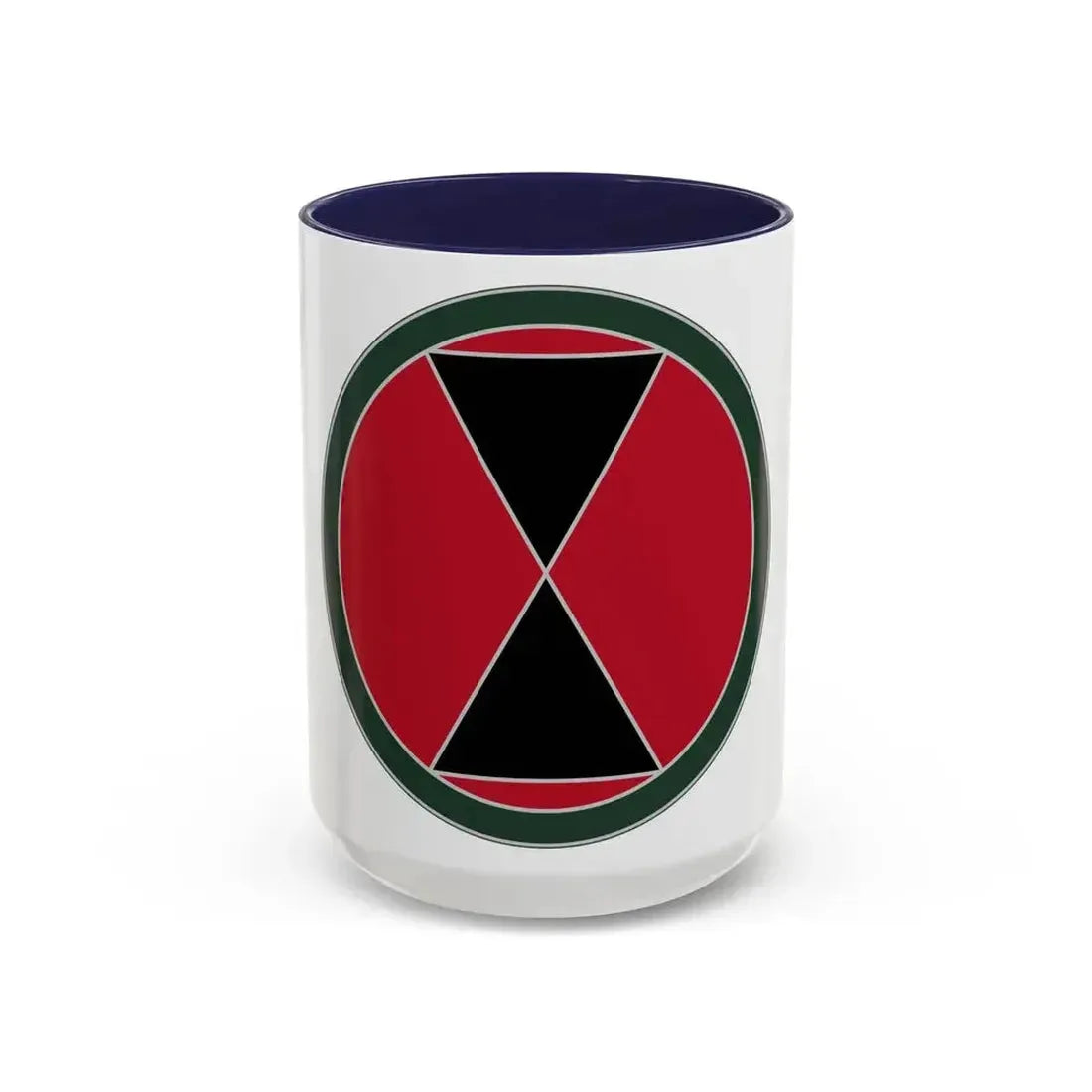 7 Infantry Division (U.S. Army) Accent Coffee Mug 15oz Navy - Go Mug Yourself