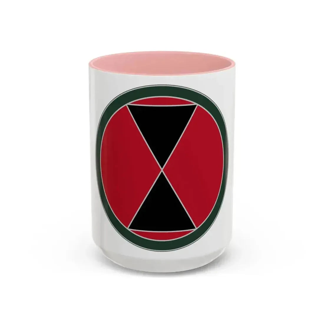 7 Infantry Division (U.S. Army) Accent Coffee Mug 15oz Pink - Go Mug Yourself