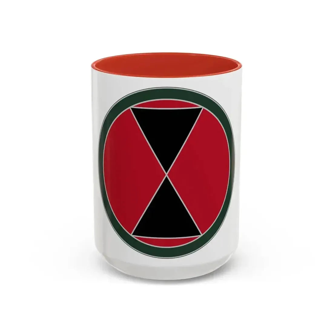 7 Infantry Division (U.S. Army) Accent Coffee Mug 15oz Red - Go Mug Yourself