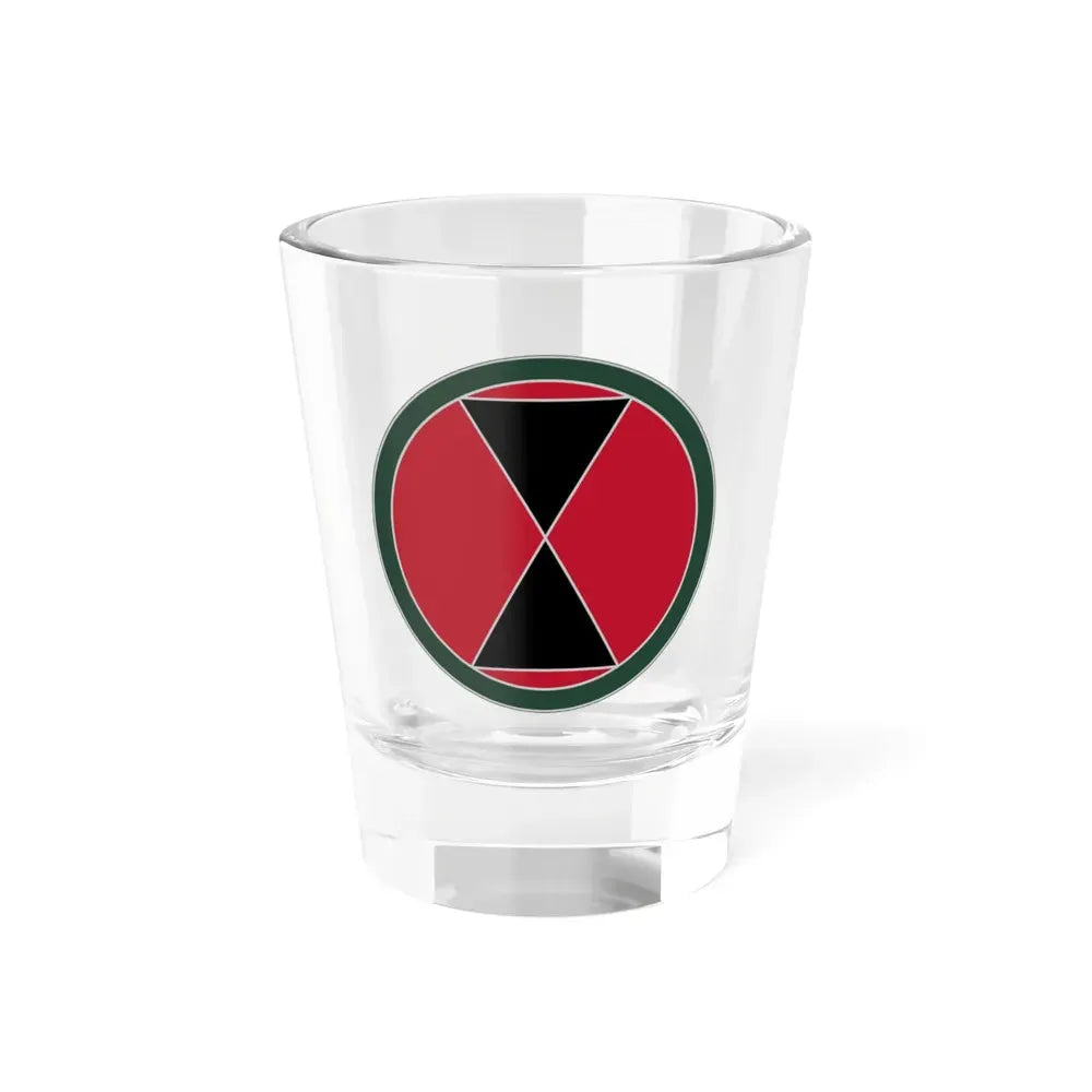 7 Infantry Division (U.S. Army) Shot Glass 1.5oz 1.5oz - Go Mug Yourself