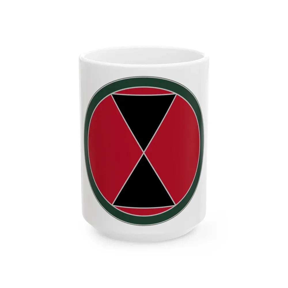 7 Infantry Division (U.S. Army) White Coffee Mug 15oz - Go Mug Yourself
