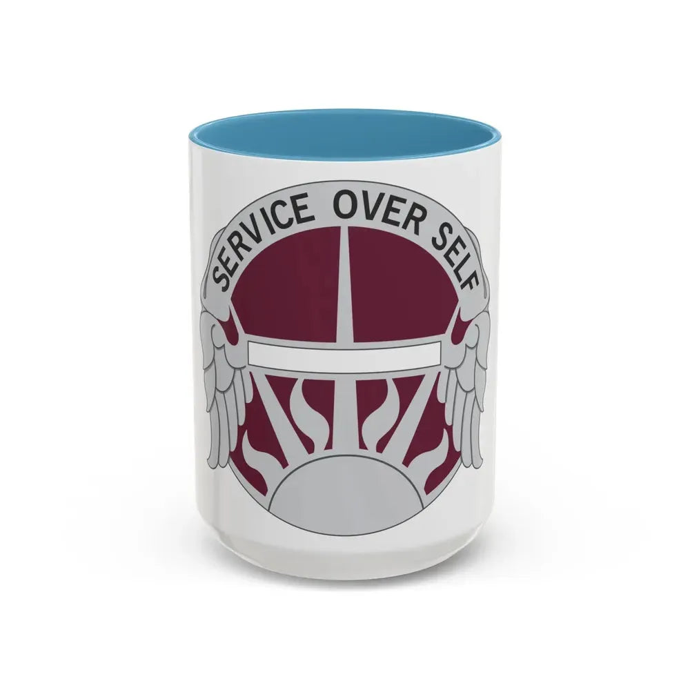 7 Medical Brigade (U.S. Army) Accent Coffee Mug 15oz Light Blue - Go Mug Yourself