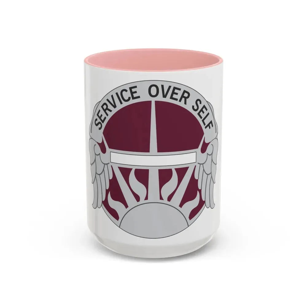 7 Medical Brigade (U.S. Army) Accent Coffee Mug 15oz Pink - Go Mug Yourself
