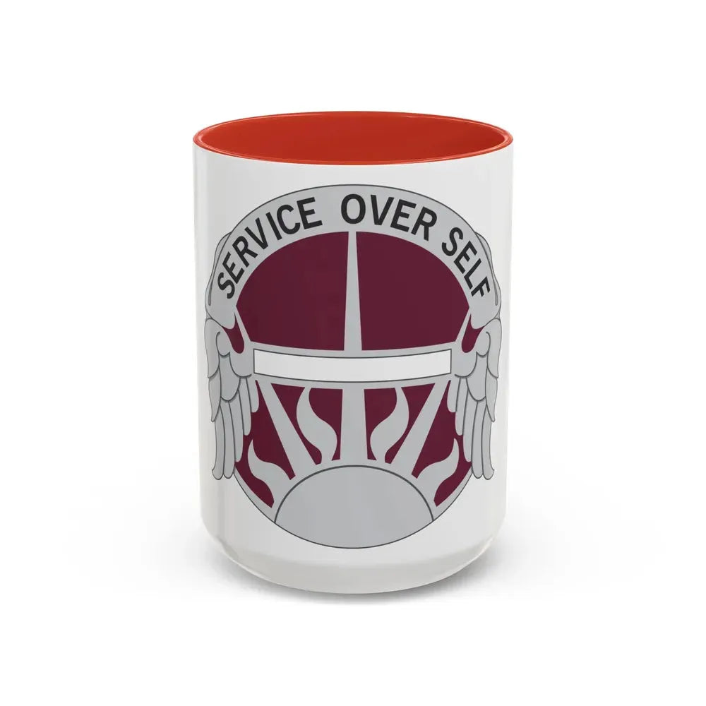 7 Medical Brigade (U.S. Army) Accent Coffee Mug 15oz Red - Go Mug Yourself