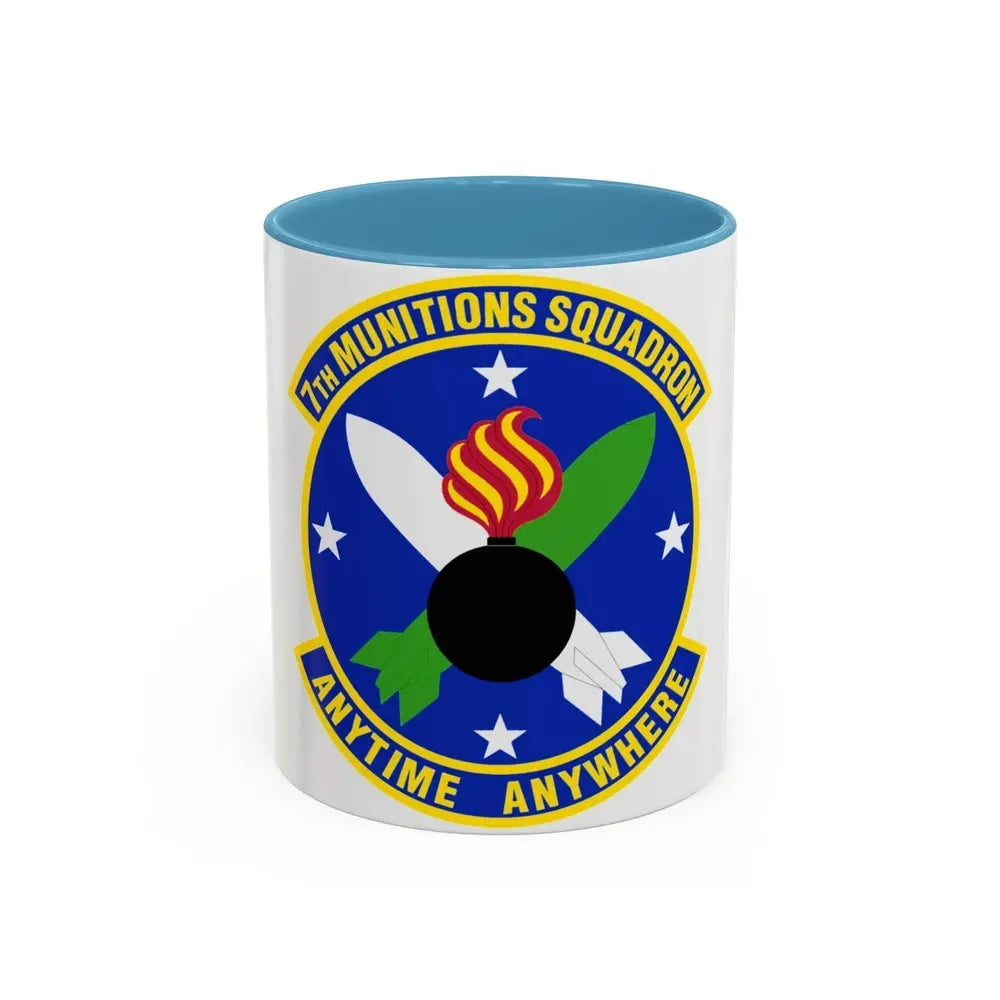 7 Munitions Squadron ACC (U.S. Air Force) Accent Coffee Mug 11oz Light Blue - Go Mug Yourself