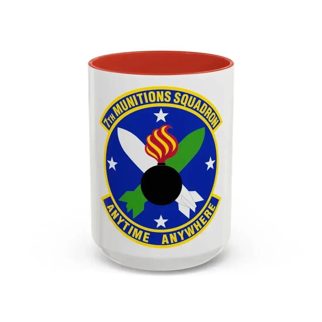 7 Munitions Squadron ACC (U.S. Air Force) Accent Coffee Mug 15oz Red - Go Mug Yourself