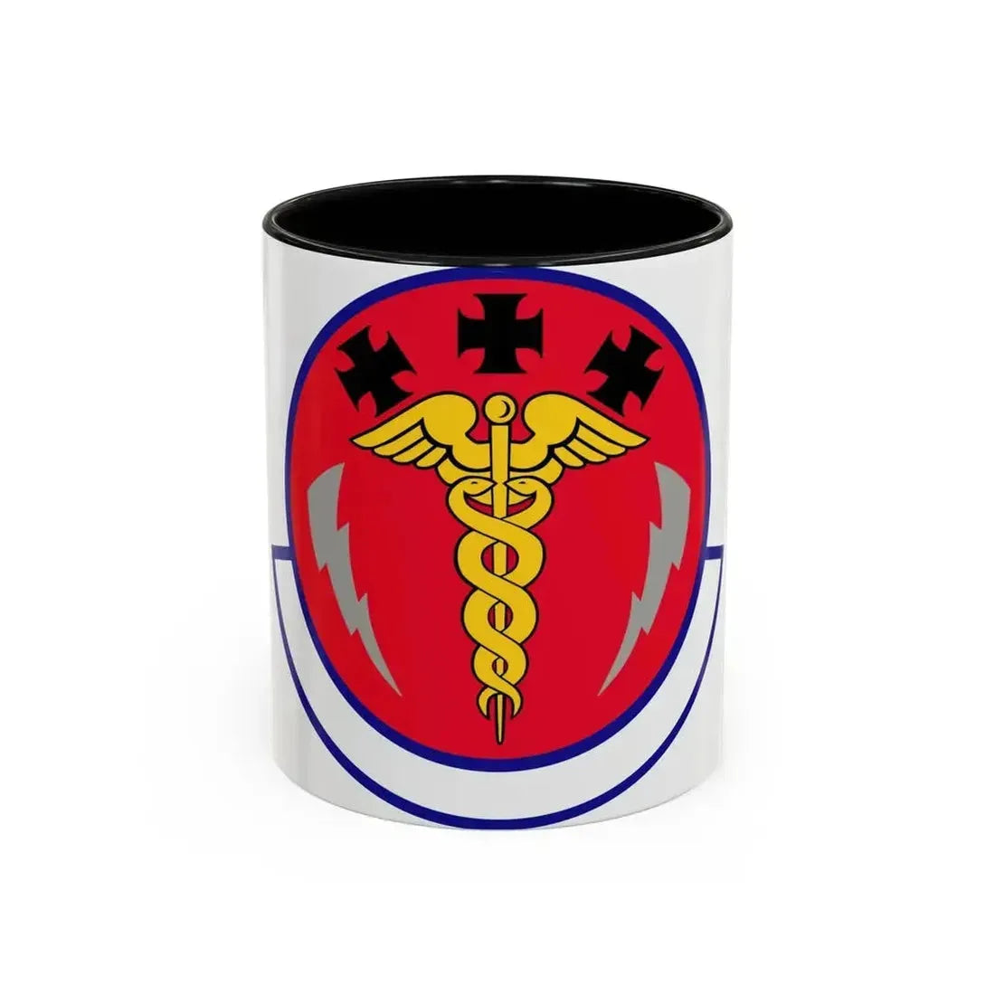 7 Operational Medical Readiness Squadron AFGSC (U.S. Air Force) Accent Coffee Mug 11oz Black - Go Mug Yourself